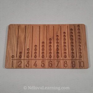 Ndlovu Learning - 1-10 Counting Board - Red Oak